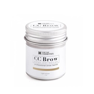 Lucas` Cosmetics, Хна для бровей CC Brow (light brown) в баночке (светло-коричневый, 5 гр.)