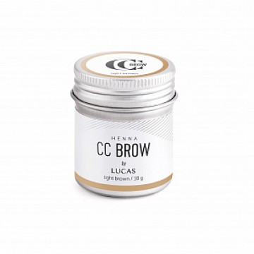 Lucas` Cosmetics, Хна для бровей CC Brow (light brown) в баночке (светло-коричневый, 10 гр.)